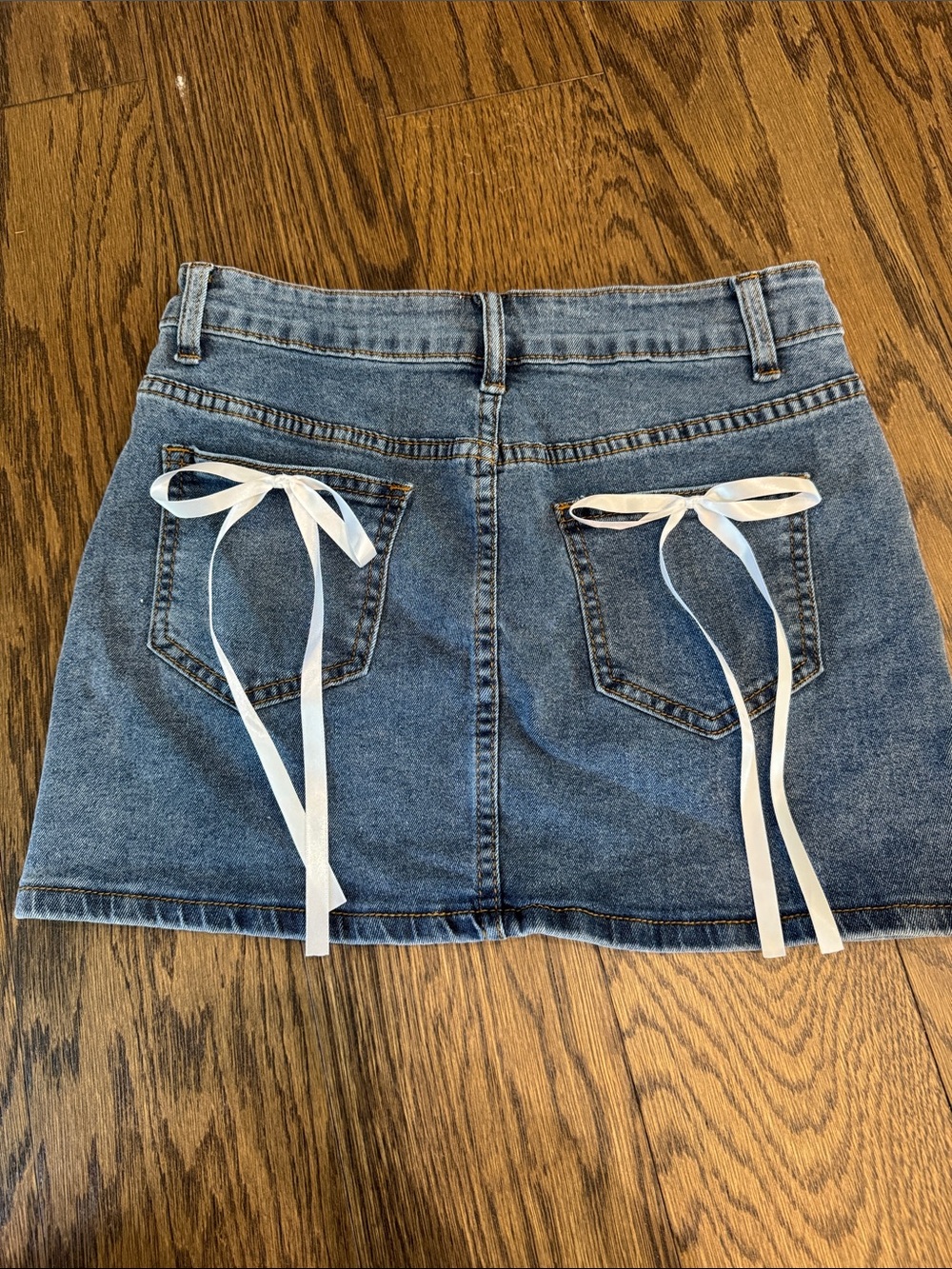 SHEIN Blue Denim Mini Skirt